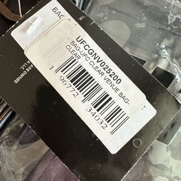 NWT UFC Clear Stadium Venue Crossbody Bag Shoulder Bag Removable Strap - Picture 5 of 9